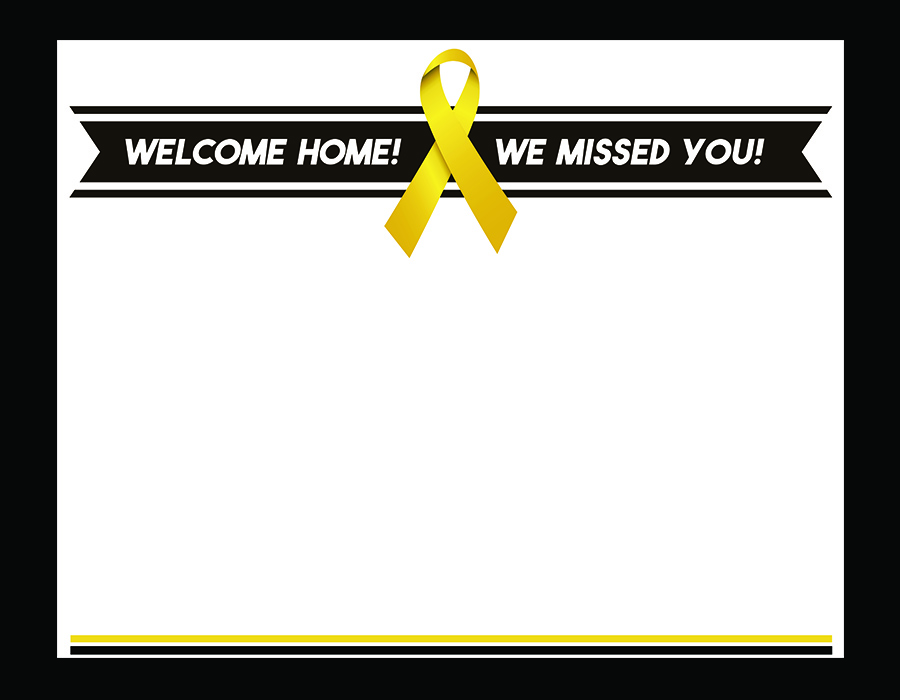 Customizable Welcome Home Yard Signs