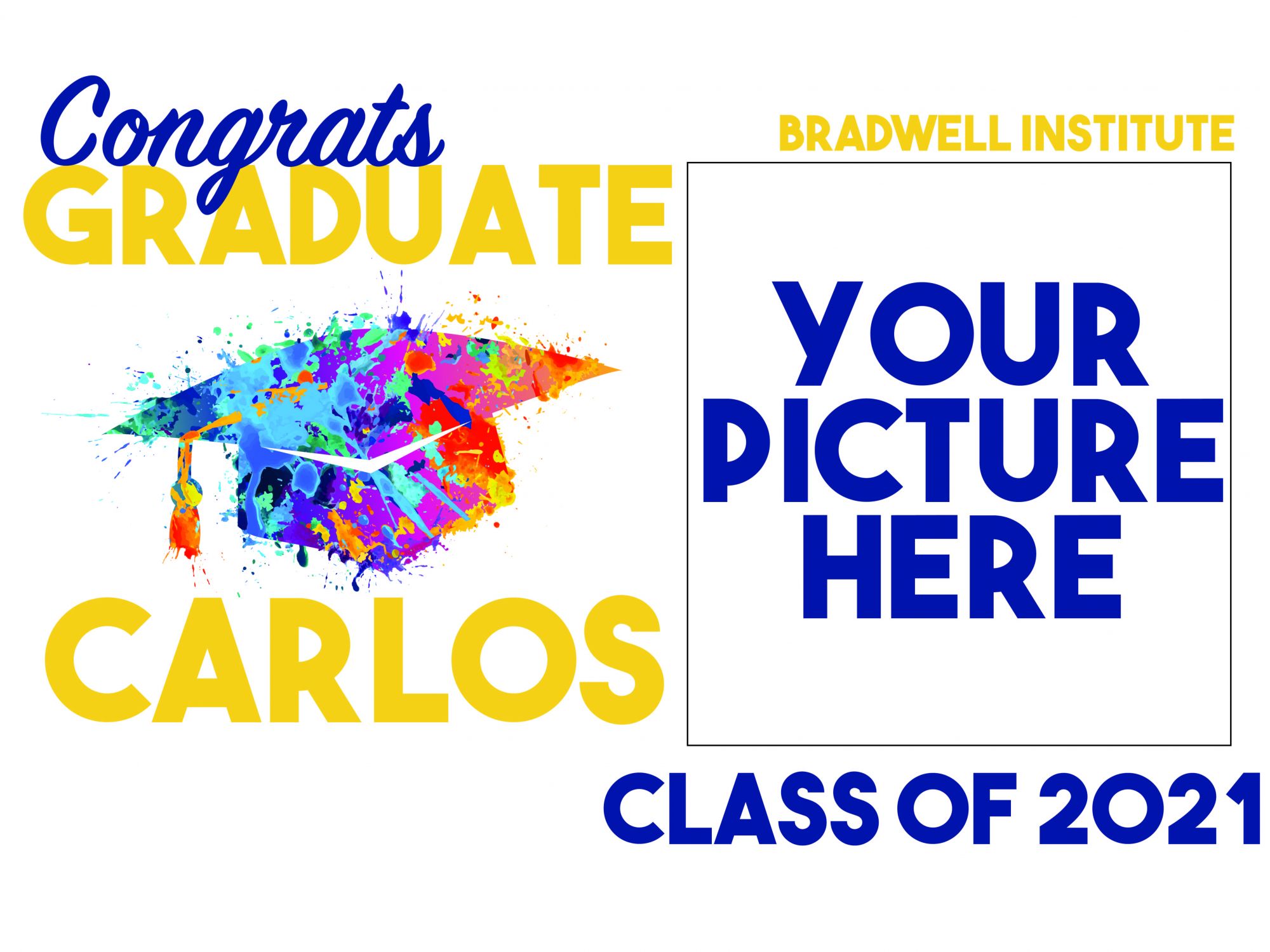 Customizable Graduation Sign