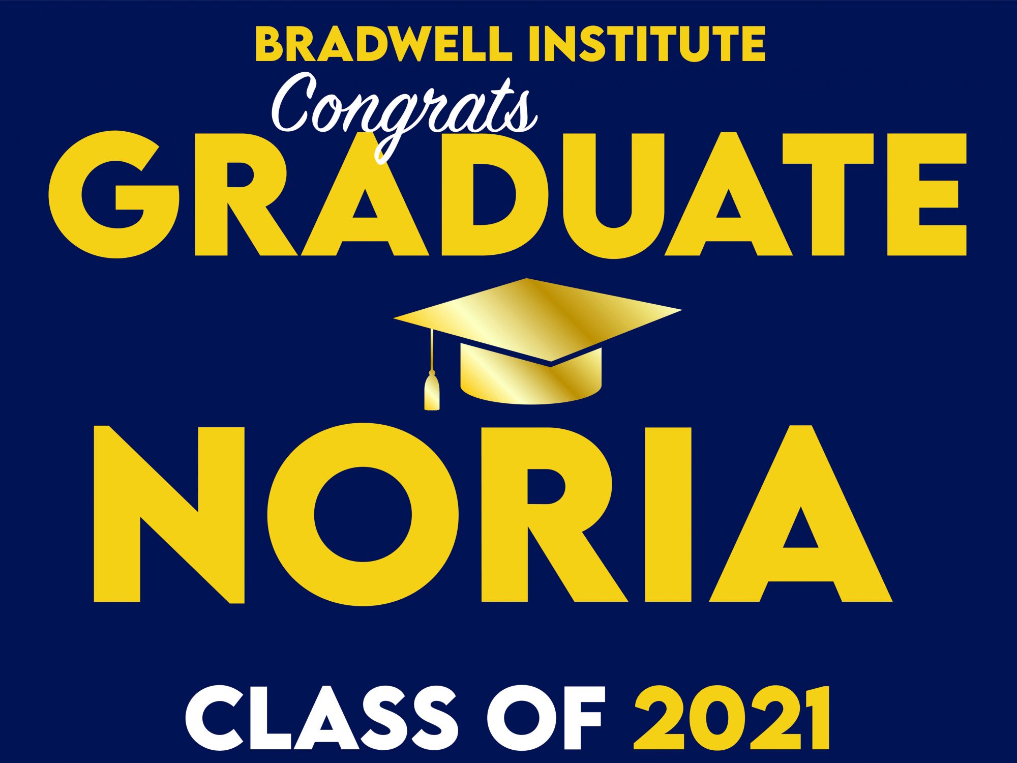 Customizable Graduation Sign